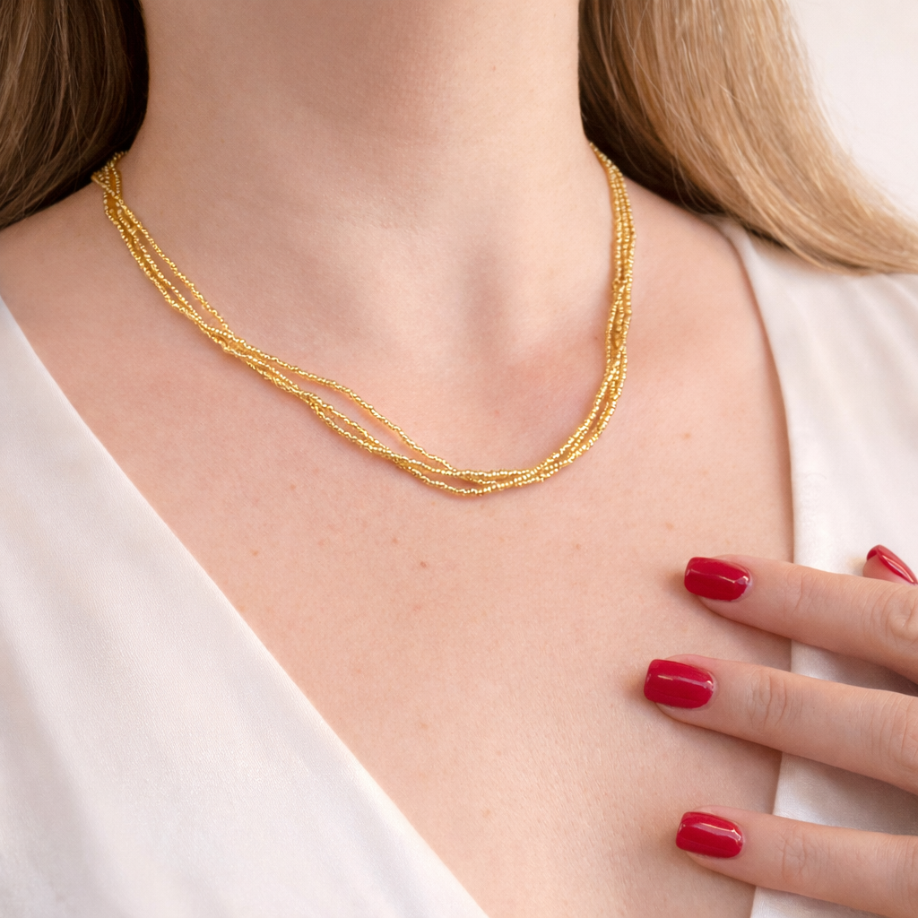 Lumière Layers | Swarovski Crystal Triple Strand Necklace
