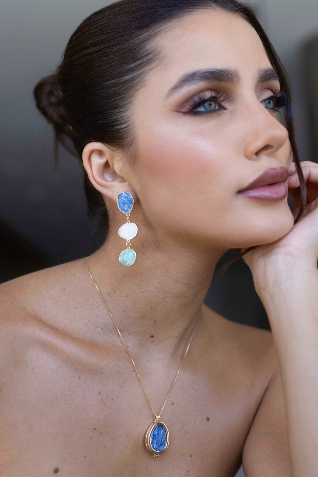 Íris Long Earring 3 colors| 18k gold plated