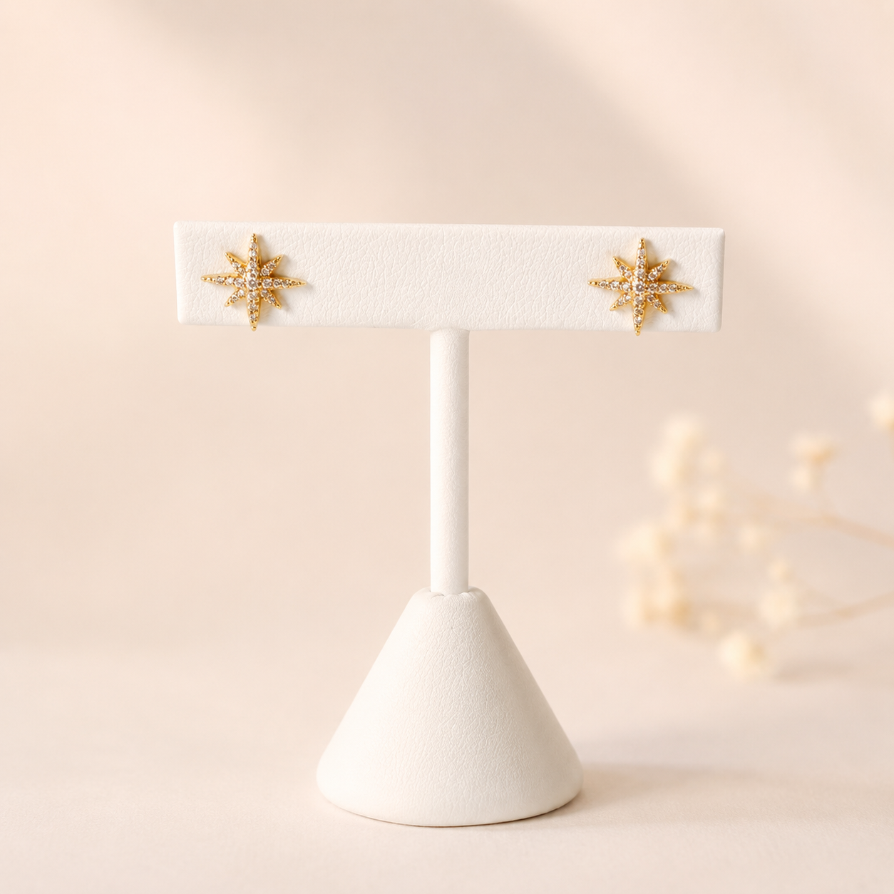 Estrela Dourada| 18K Gold Plated Zirconia Earrings