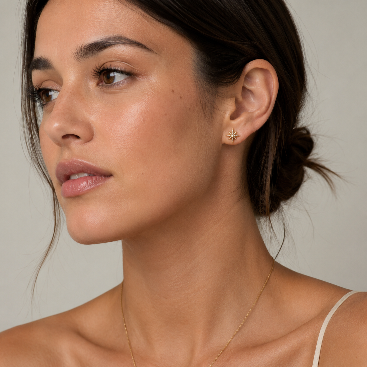 Estrela Dourada| 18K Gold Plated Zirconia Earrings