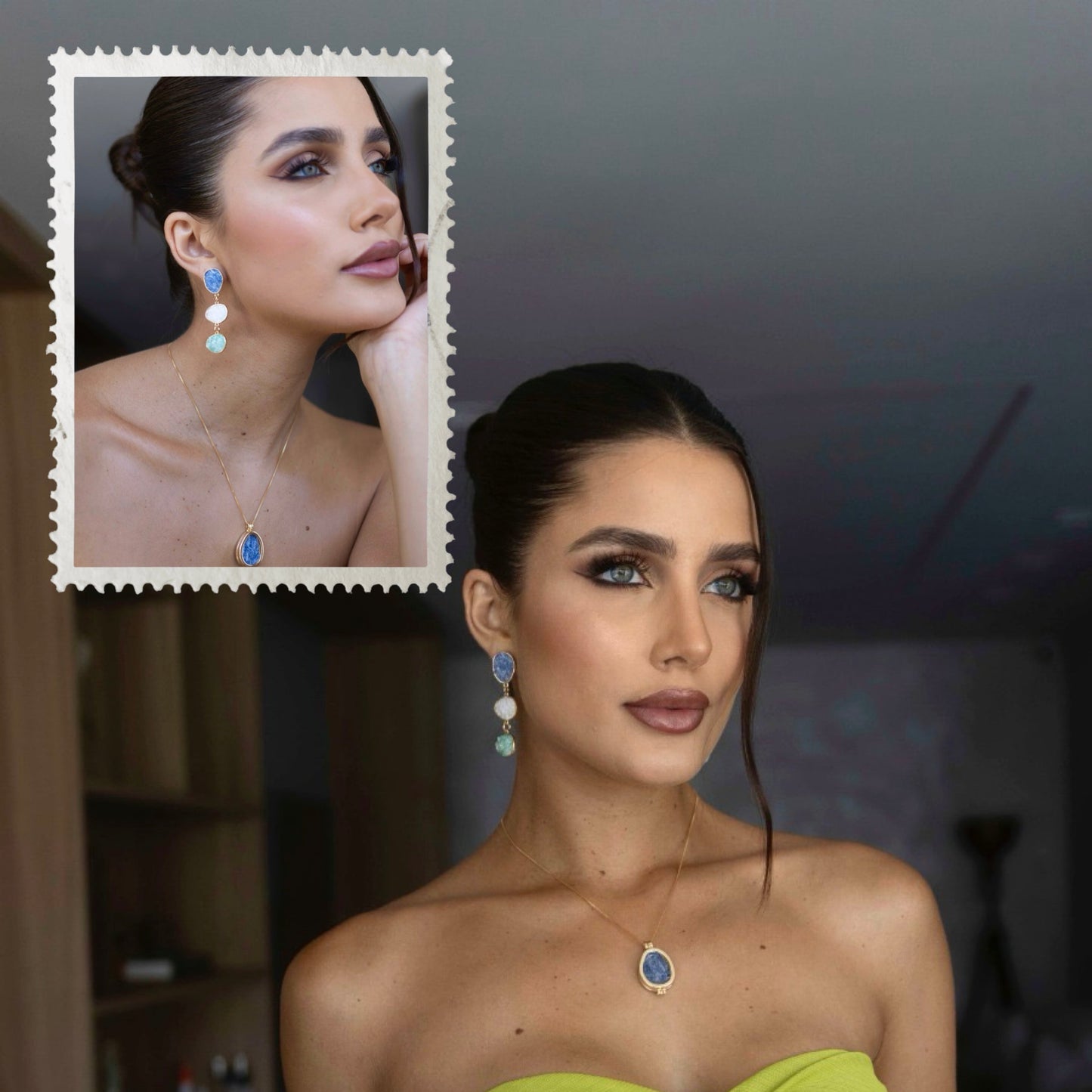 Íris Long Earring 3 colors| 18k gold plated