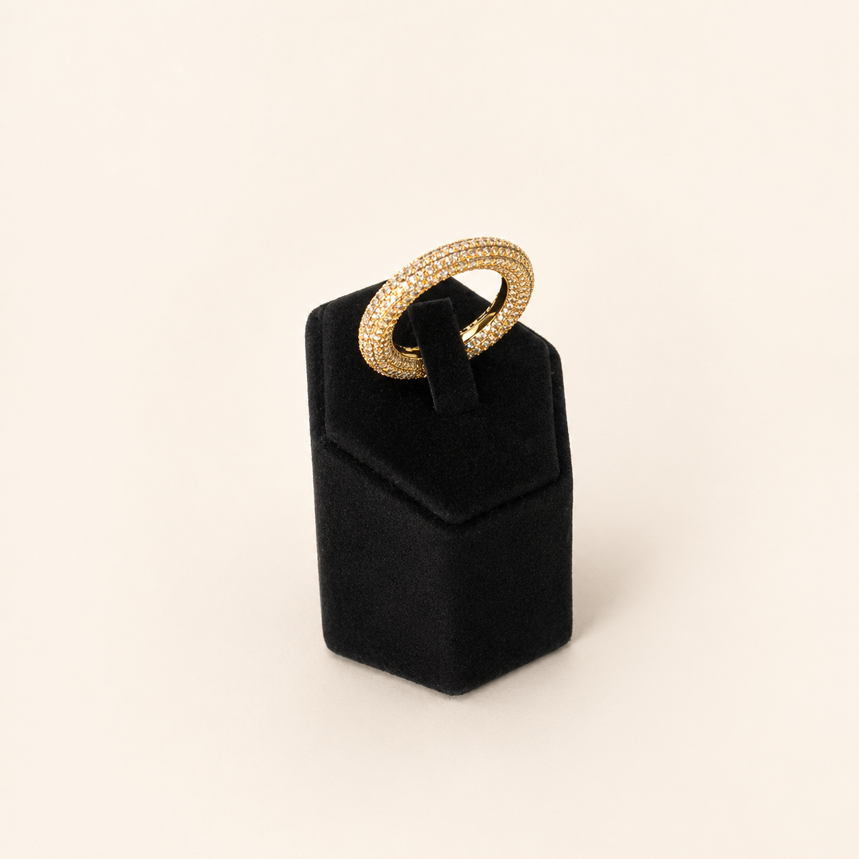 Roda | Gold or Rhodium-Plated Zirconia Ring