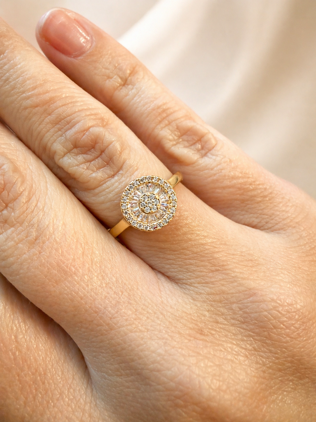 Solara Zirconia | 18K Gold-Plated Ring