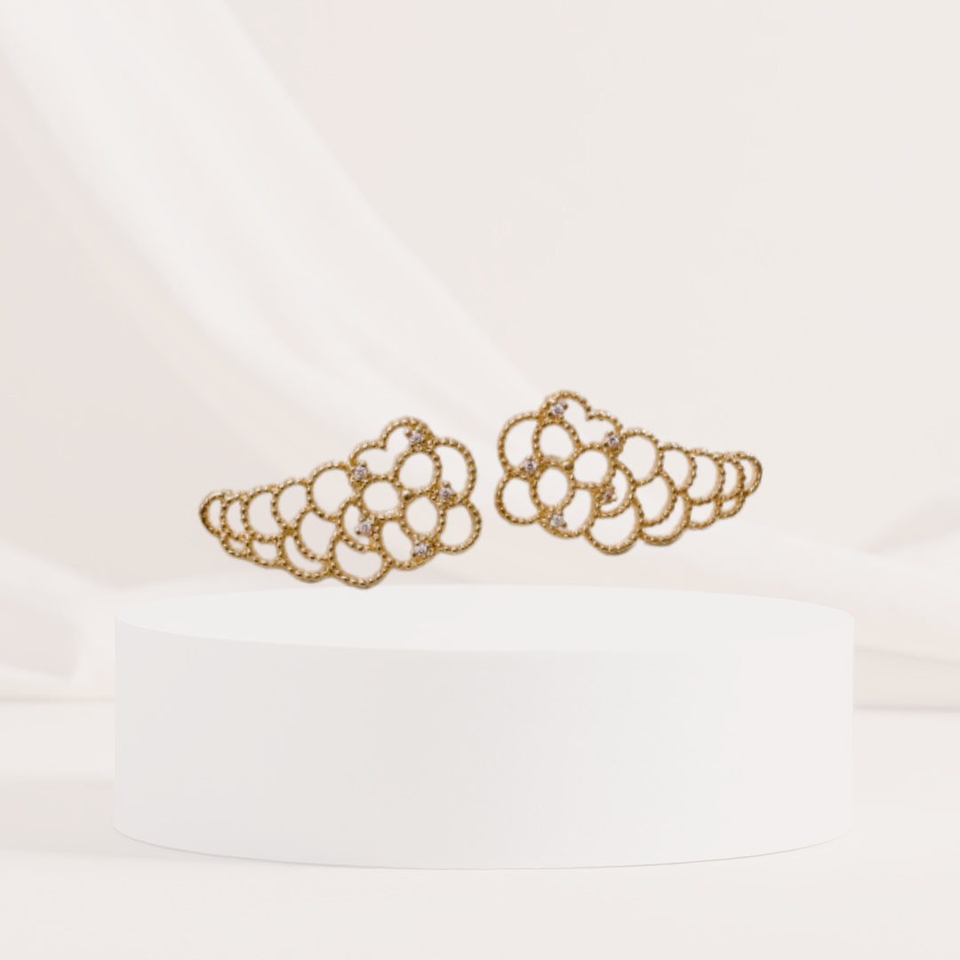 Moscato | 18K Gold Plated Ear Cuff Earrings
